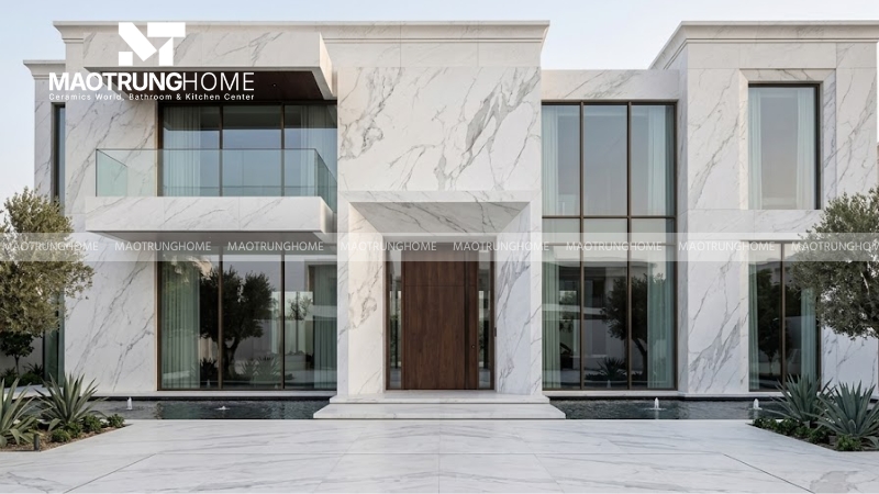 Đá marble trắng tự nhiên (Mẫu 4)