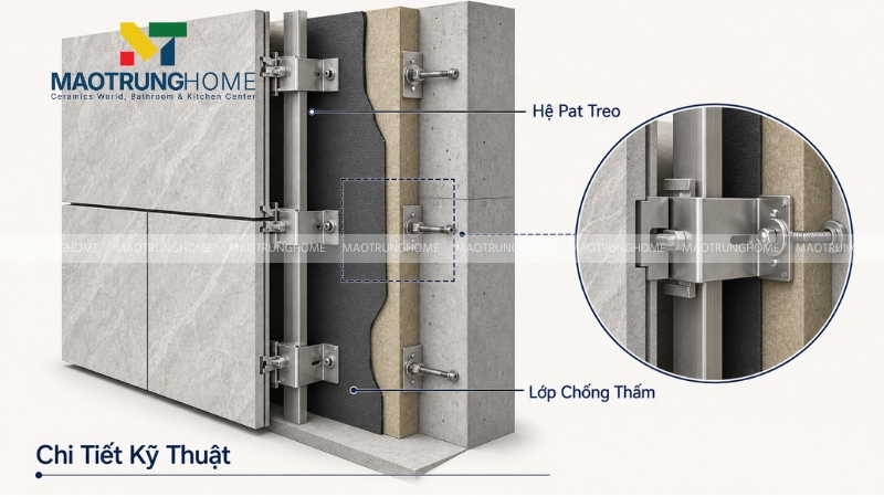 Tiêu chuẩn kỹ thuật thi công chống thấm và pat treo