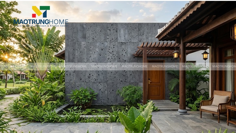 Gạch giả đá ong xám ốp tường (Mẫu 3)