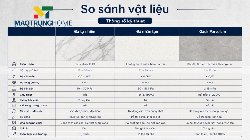 So sánh các vật liệu ốp tường phòng khách hiện nay