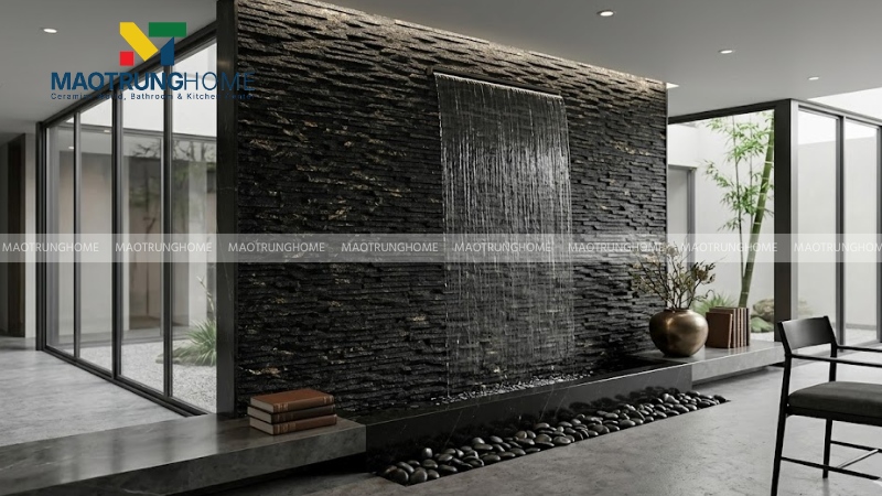 Đá răng lược đen ánh kim (Mẫu 4)