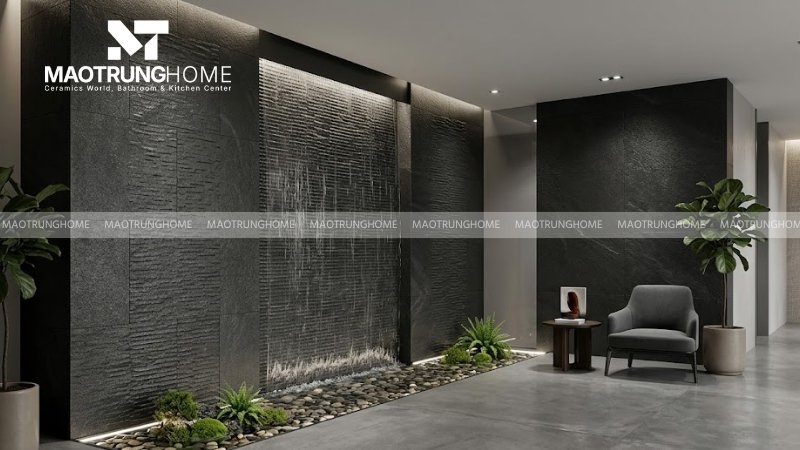 Đá răng lược đen ánh kim (Mẫu 5)