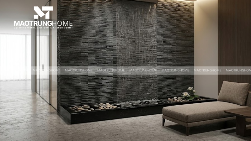 Đá răng lược đen ánh kim (Mẫu 7)