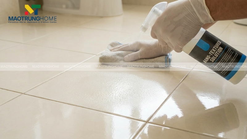 Sử dụng dung dịch hóa chất tạo nhám nano