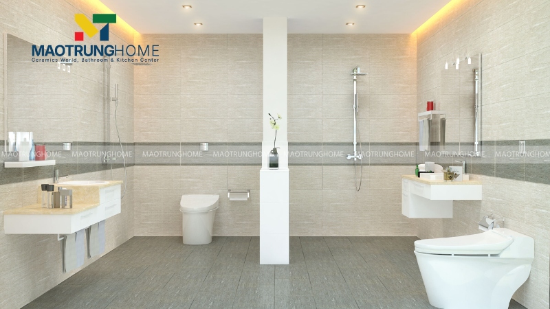 Nên kết hợp gạch Viglacera cùng thiết bị vệ sinh cao cấp