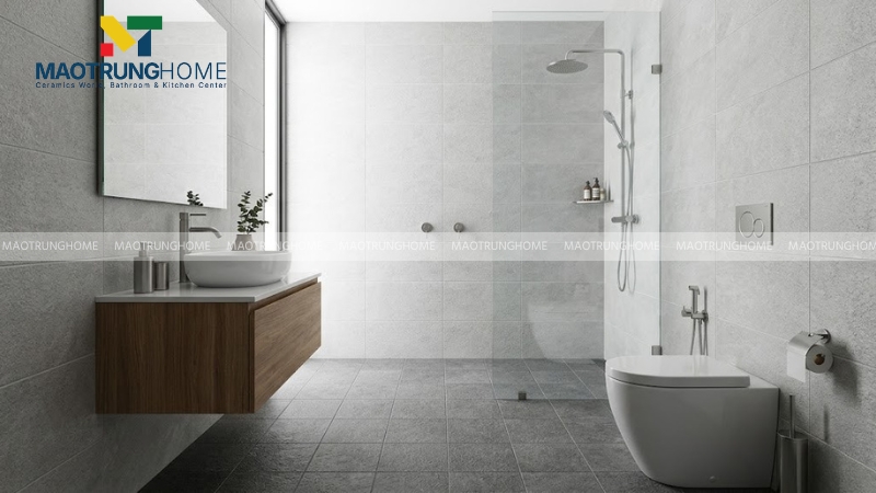 Gạch nhám Toko chống trượt phù hợp lát ở khu vực nhà tắm