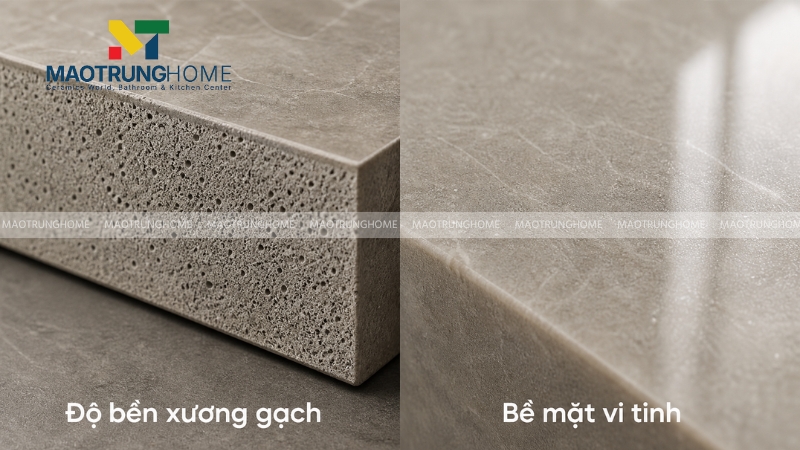 Đánh giá chất lượng xương gạch và bề mặt men