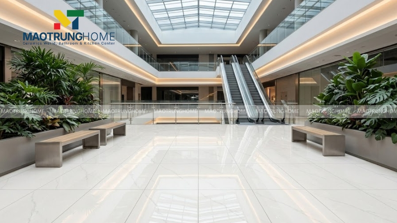 Chọn gạch Vicenza khổ lớn 60x120 cho sảnh thương mại