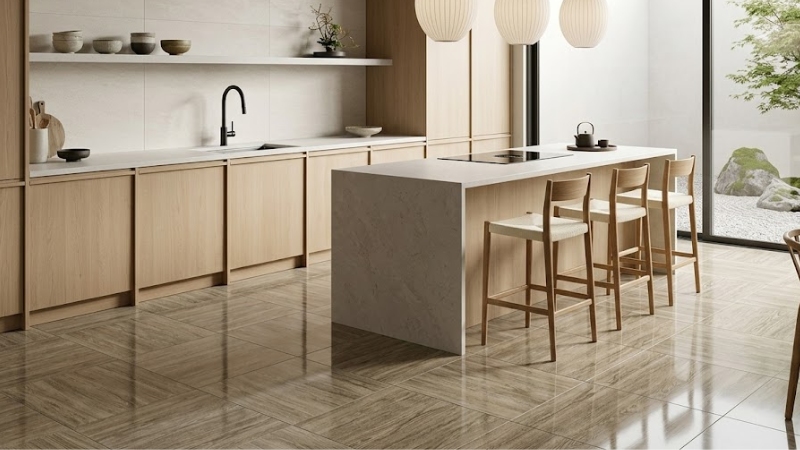 Mẫu gạch 60x60 Viglacera vân gỗ (Mẫu 8)