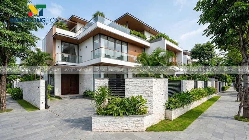 Đá chẻ trắng muối bắt sáng tốt giúp nhà bạn nổi bật hơn