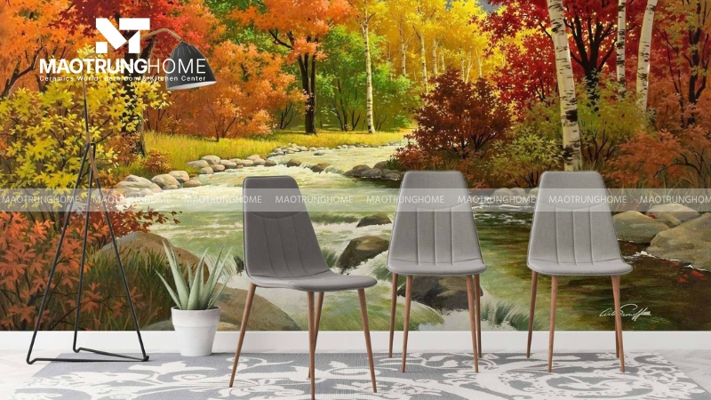 Gạch tranh 3D phong cảnh, nghệ thuật (Mẫu 3)
