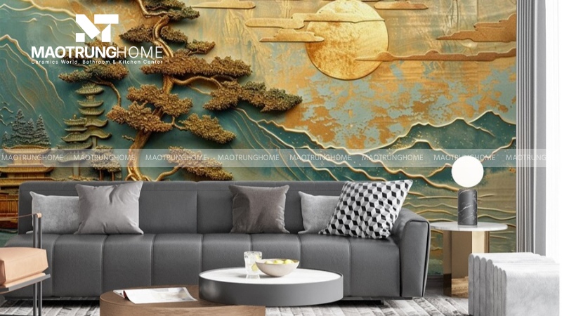 Gạch tranh 3D phong thủy (Mẫu 3)