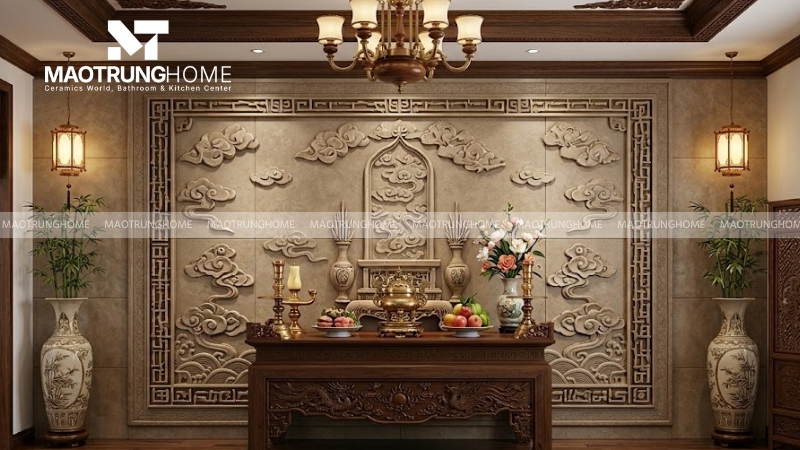 Mẫu gạch 3D Cửu Huyền Thất Tổ (Mẫu 3)