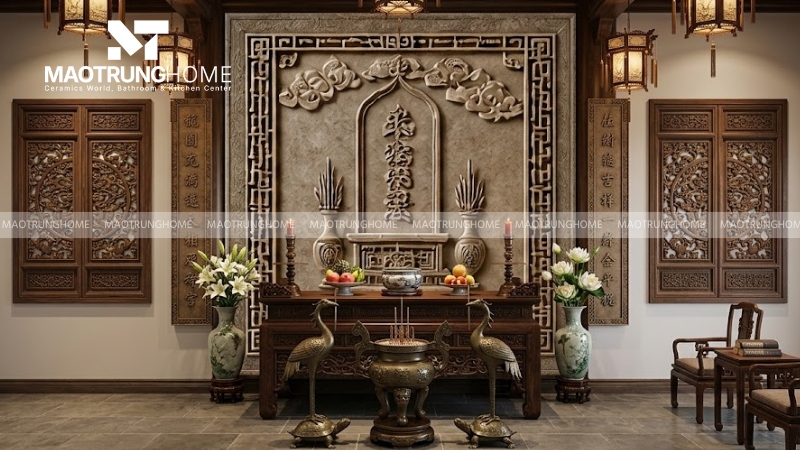 Mẫu gạch 3D Cửu Huyền Thất Tổ (Mẫu 1)