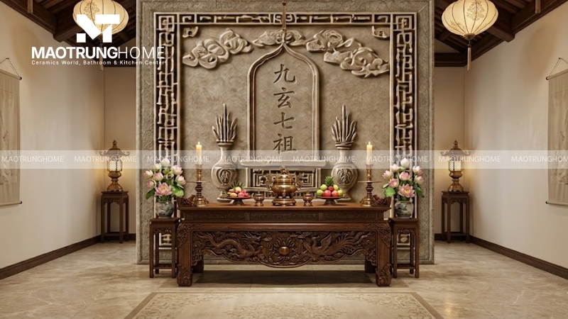 Mẫu gạch 3D Cửu Huyền Thất Tổ (Mẫu 2)