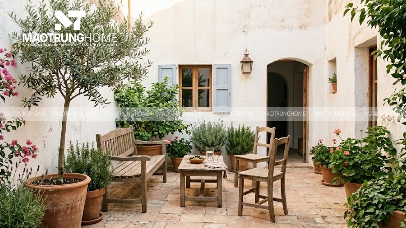 Chọn gạch terracotta đất nung nhạt cho phong cách Địa Trung Hải (Mẫu 2)