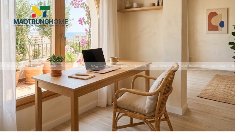 Gạch giả gỗ màu sáng cho phong cách Địa Trung Hải (Mẫu 1)