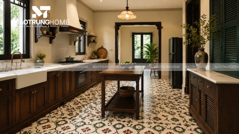 Gạch bông họa tiết cổ điển (Mẫu 2)
