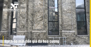 Gạch ốp mặt tiền giả đá hoa cương