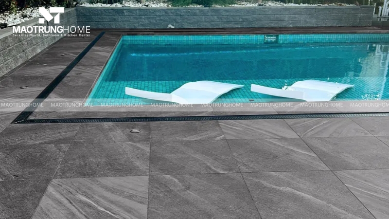 Gạch porcelain nhám là giải pháp thay thế hiệu quả 