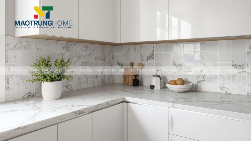 Lưu ý quan trọng để chọn gạch 3D ốp bếp