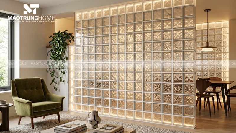 Mẫu mosaic thiên về tính decor