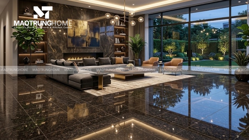 Mẫu tông đậm và vân nổi bật cho không gian cần điểm nhấn (Mẫu 4)