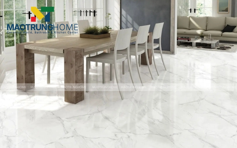 Gạch 60x60 vân đá bóng kính