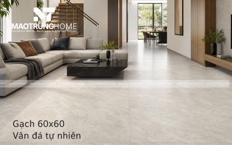 Gạch giả đá hoa cương 60x60 vân đá tự nhiên