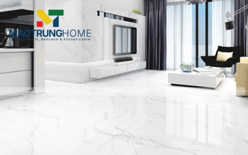 Bí quyết từ mẫu gạch giả đá hoa cương 60x60 tông màu trắng sáng