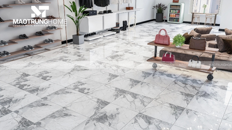 Mẫu gạch granite 600x600 vân đá sang trọng (Mẫu 1)