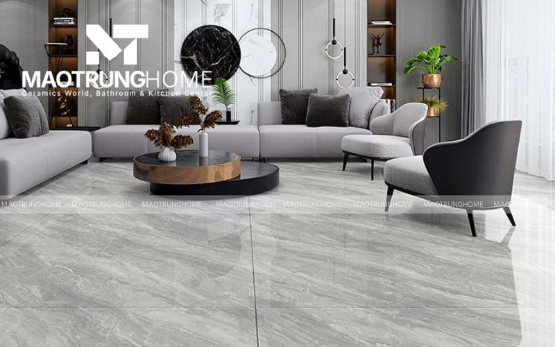 Ấn tượng cùng mẫu gạch lát nền màu xám khói