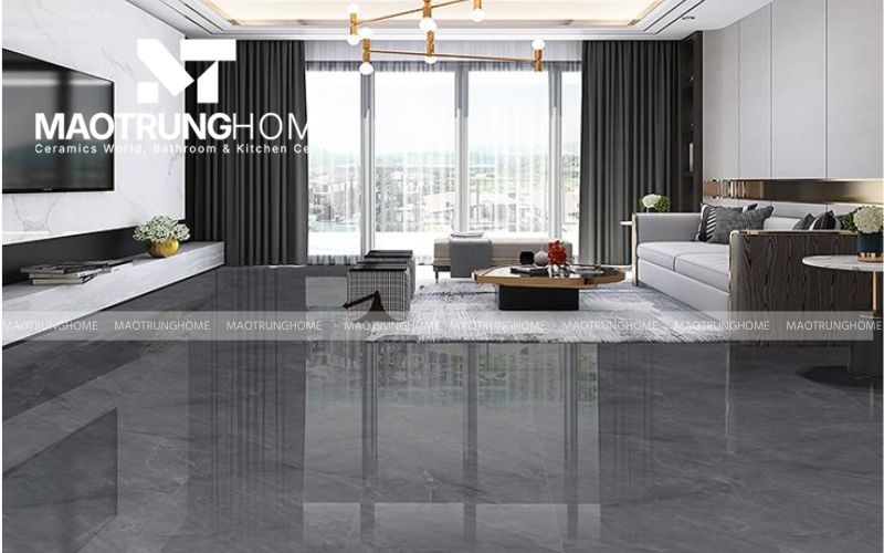 Sang trọng với gạch granite màu xám hiện đại