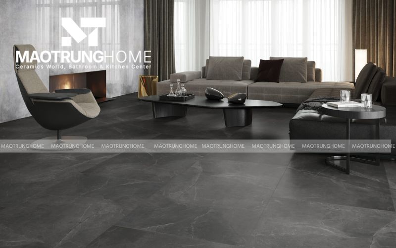 Gạch granite bóng mờ tone đậm