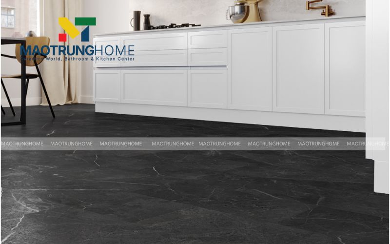Ứng dụng gạch tone đậm cho các mảng nền cá tính