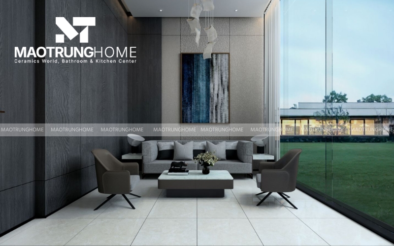 Gạch granite bóng mờ cho ban công