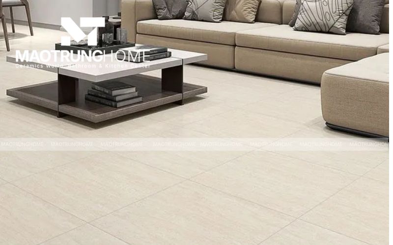 Bề mặt bóng mờ sang trọng, êm ái dưới từng bước chân