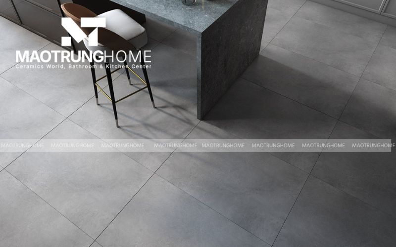 Sự kết hợp ấn tượng với gạch lát nền hiệu ứng xi măng