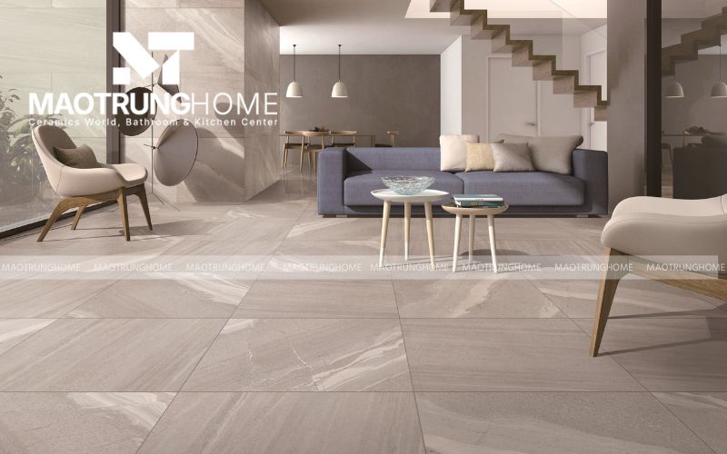 Ứng dụng gạch chống trơn tone màu be