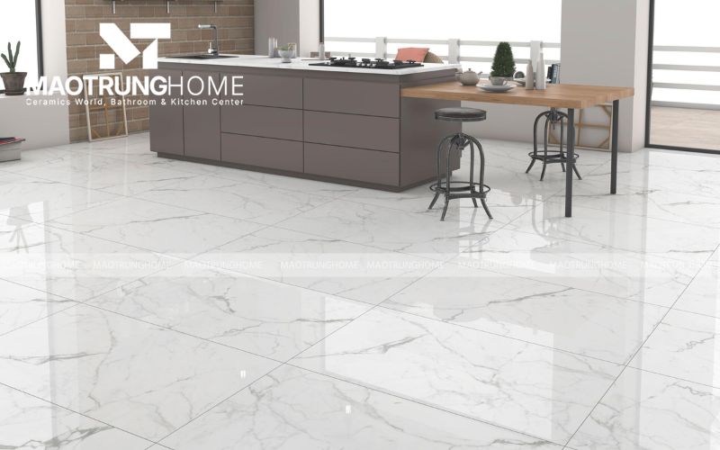 Tôn vinh kiến trúc với gạch granite vân đá màu sáng