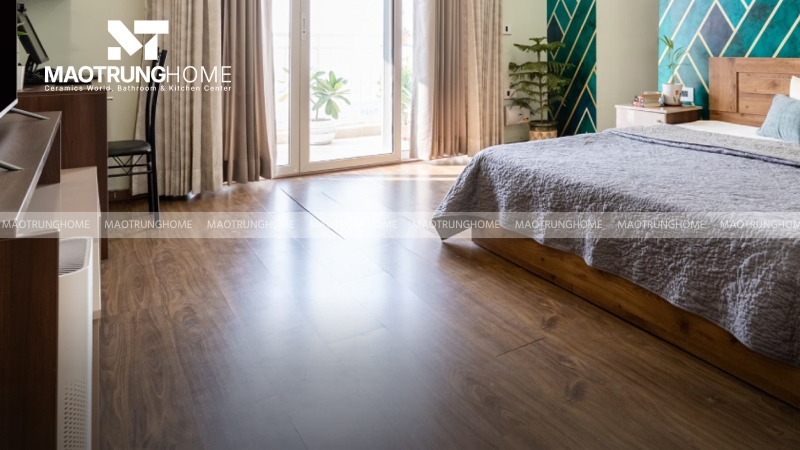 Mẫu gạch granite giả gỗ cho phòng ngủ (Mẫu 2)