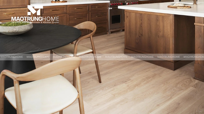 Mẫu gạch granite giả gỗ cho nhà bếp và khu ăn uống (Mẫu 3)