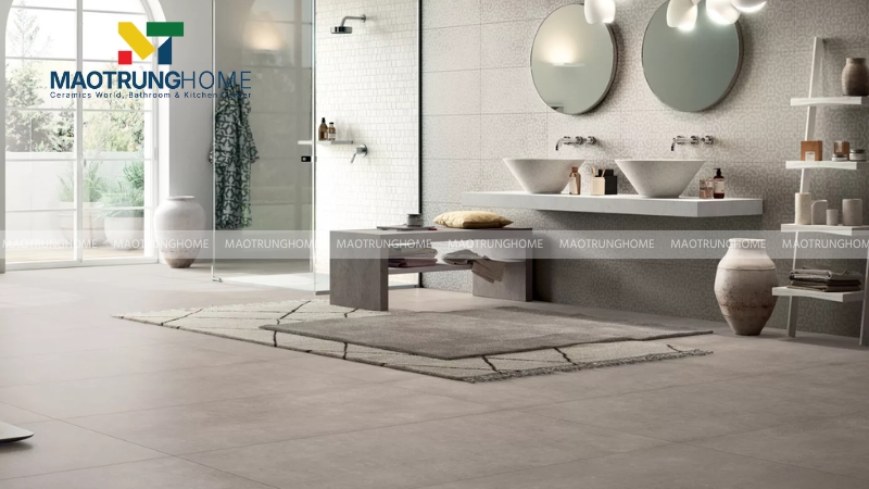 Mẫu gạch cement-look cho phong cách tối giản hiện đại (Mẫu 1)