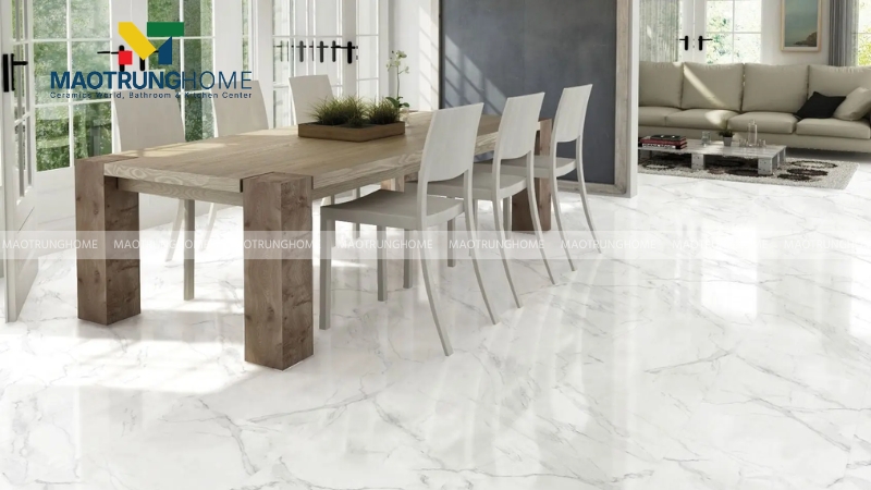 Mẫu gạch marble-look cho không gian sang và sáng (Mẫu 2)