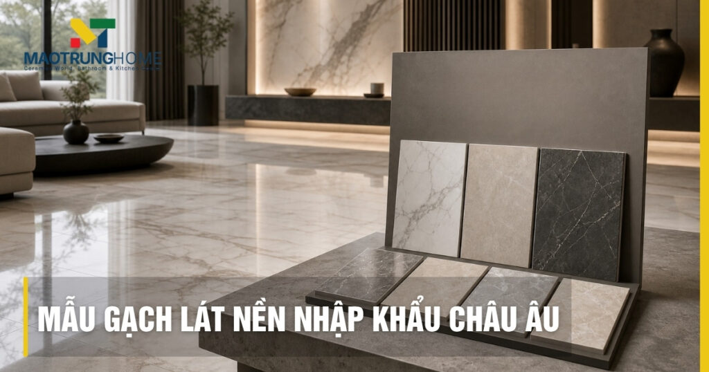 Top mẫu gạch lát nền nhập khẩu châu Âu đẹp, sang trọng 2026