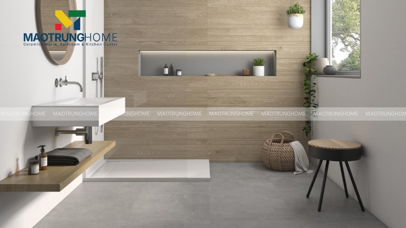 Gạch xi măng mềm màu greige hoặc xám nhạt (Mẫu 3)
