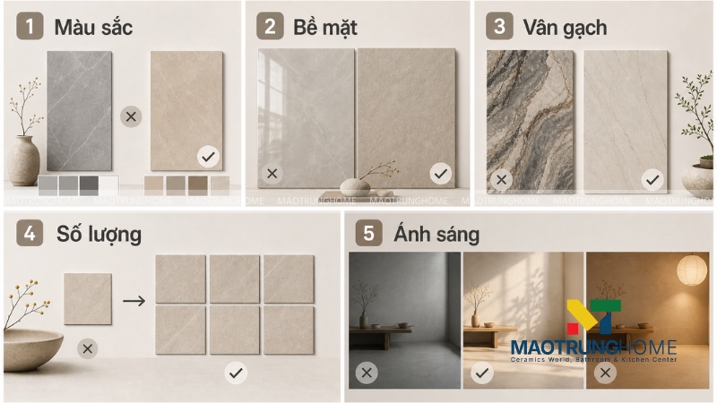 5 sai lầm thường gặp khi chọn gạch lát nền phong cách Japandi