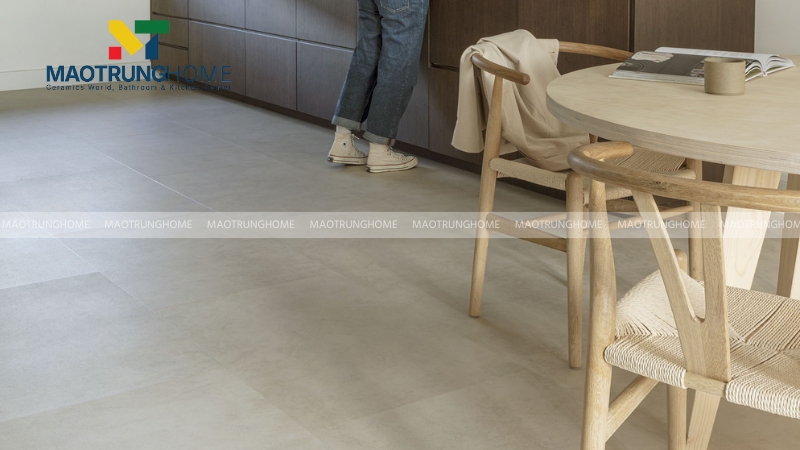 Gạch xi măng mềm màu greige hoặc xám nhạt (Mẫu 1)
