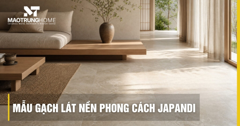 Mẫu gạch lát nền phong cách Japandi: Chọn sao cho chuẩn?