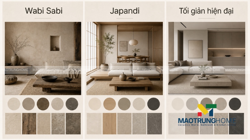 Wabi Sabi là cách tạo không gian theo hướng mộc, tĩnh, giản dị và chấp nhận những nét không hoàn hảo tự nhiên